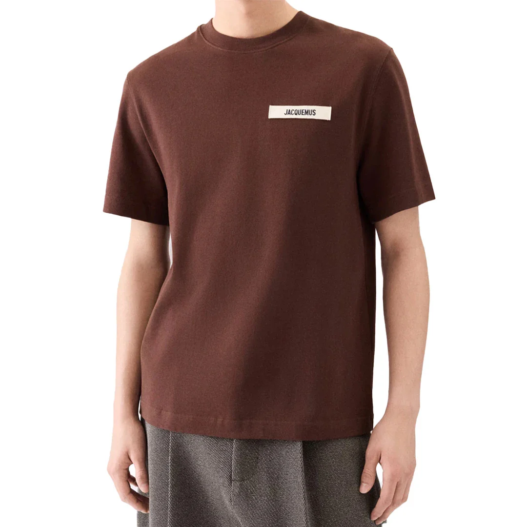 Jacquemus Le Gros Grain T-Shirt in Brown - Image 2