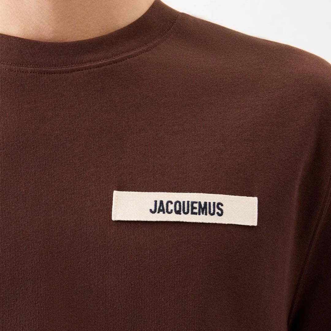 Jacquemus Le Gros Grain T-Shirt in Brown - Image 4
