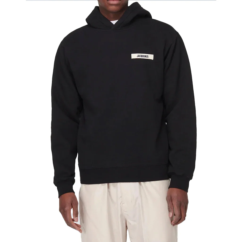 Jacquemus The Gros Grain Hoodie in Black - Image 2