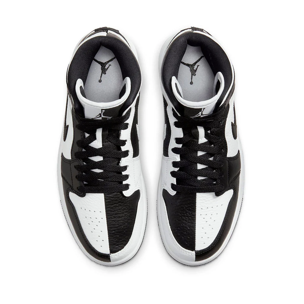 Air Jordan 1 Mid Split Black White W - Image 3