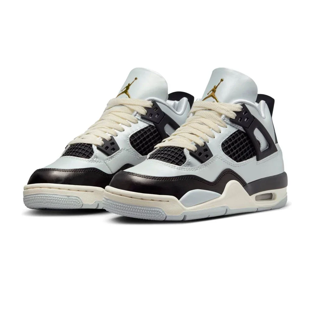 Air Jordan 4 Retro Platinum Gold GS - Image 3