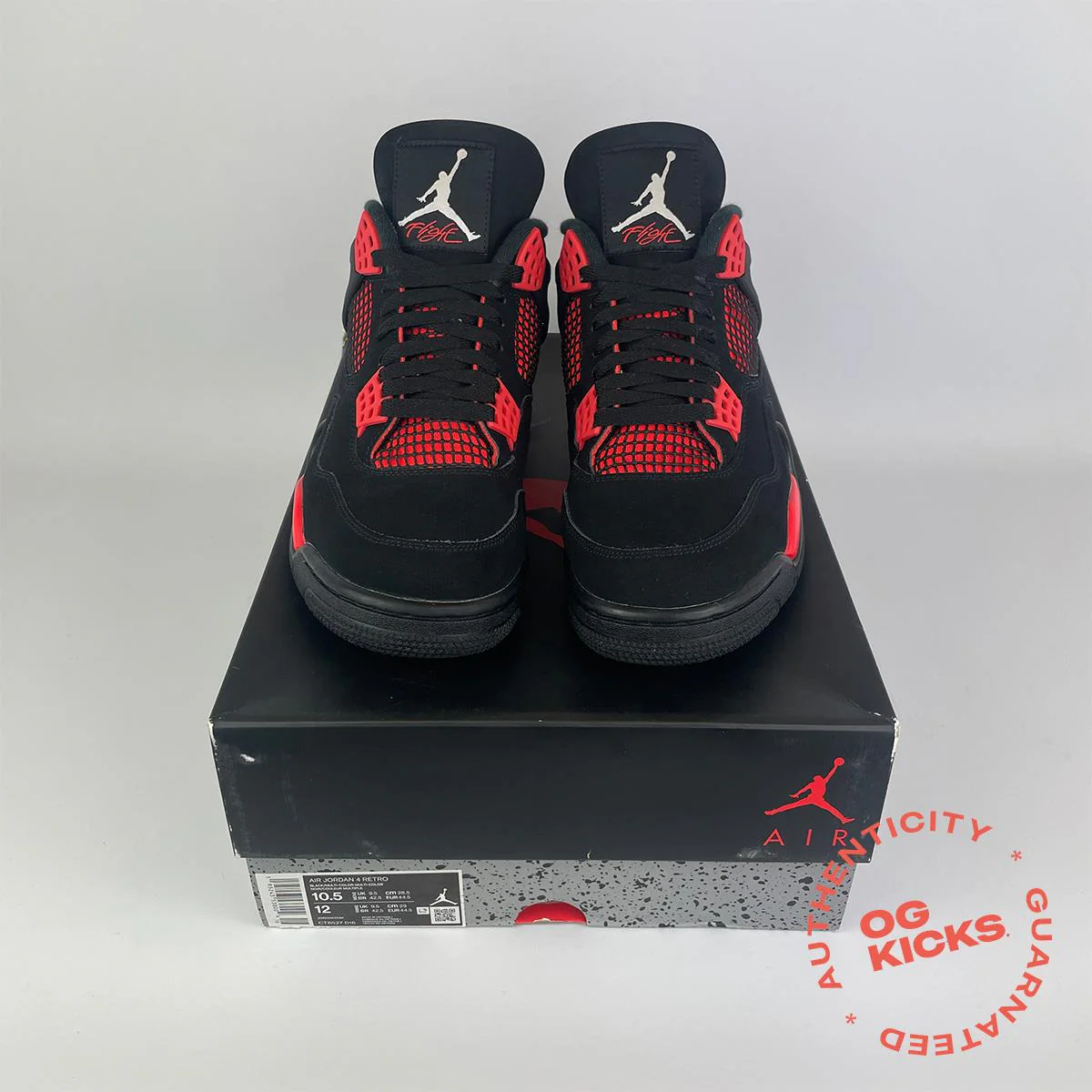 Jordan 4 Retro Red Thunder UK9.5 - Image 2