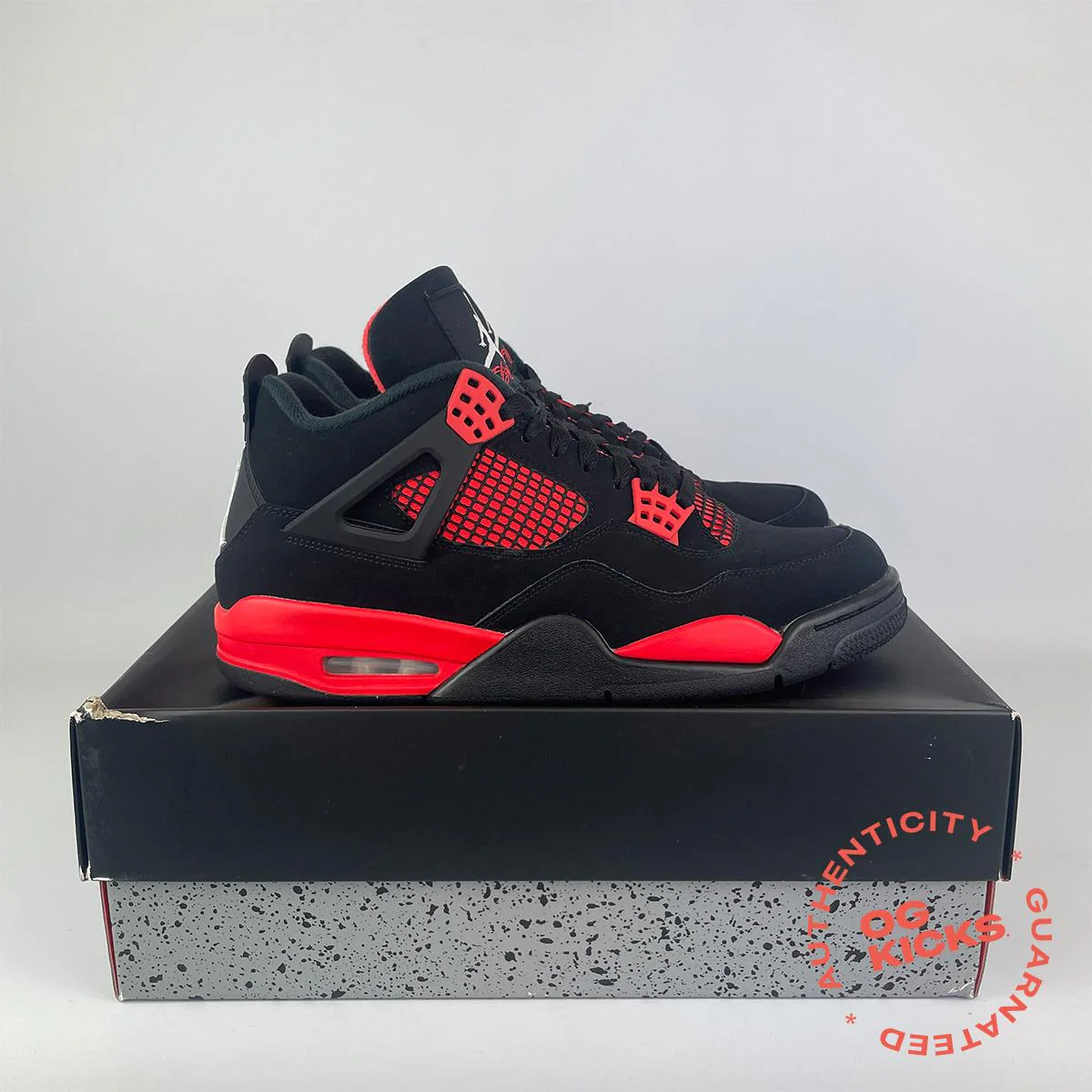Jordan 4 Retro Red Thunder UK9.5 - Image 3