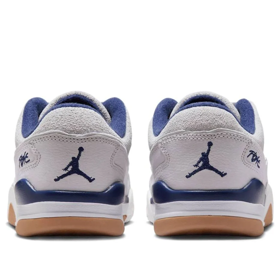 Jordan Flight Court Neutral Grey Midnight Navy GS - Image 2