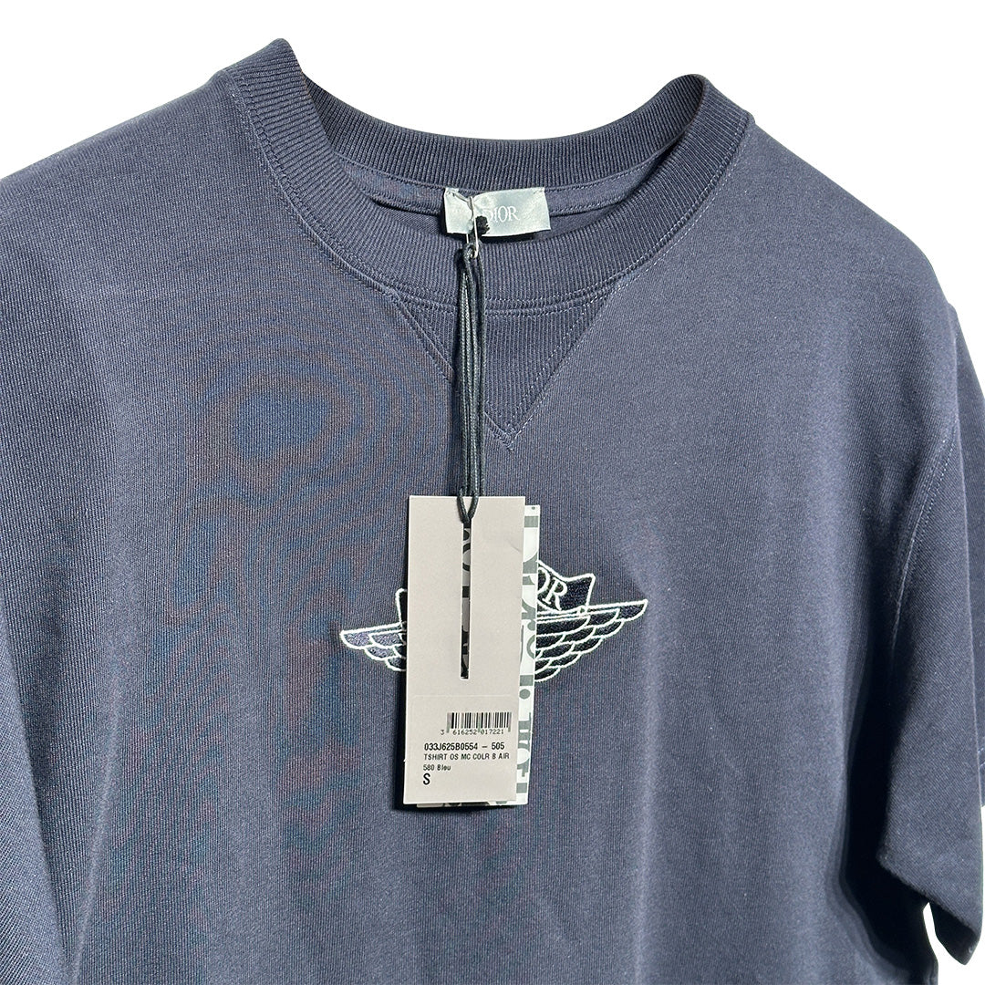 Jordan x Dior T-Shirt Navy - Image 4