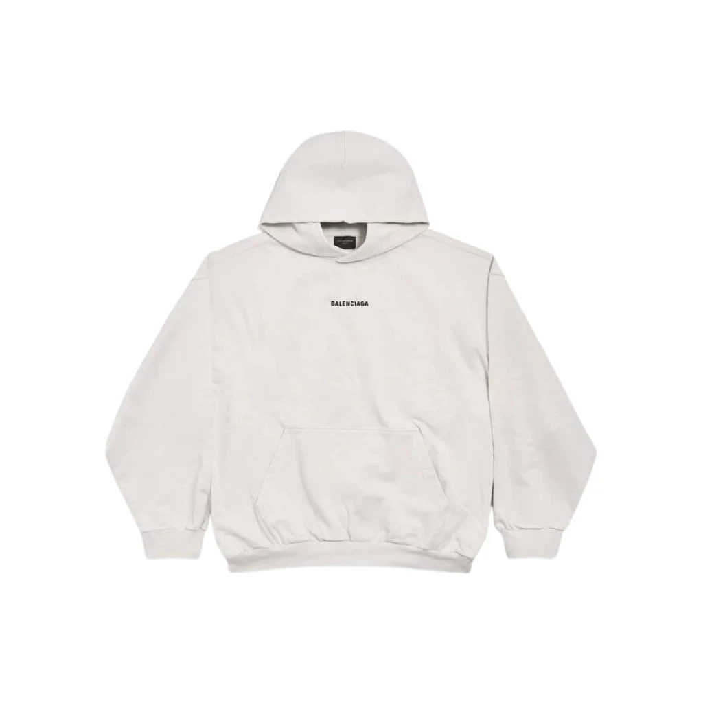 Balenciaga 'New Balenciaga' Back Medium Fit Hoodie Off-White