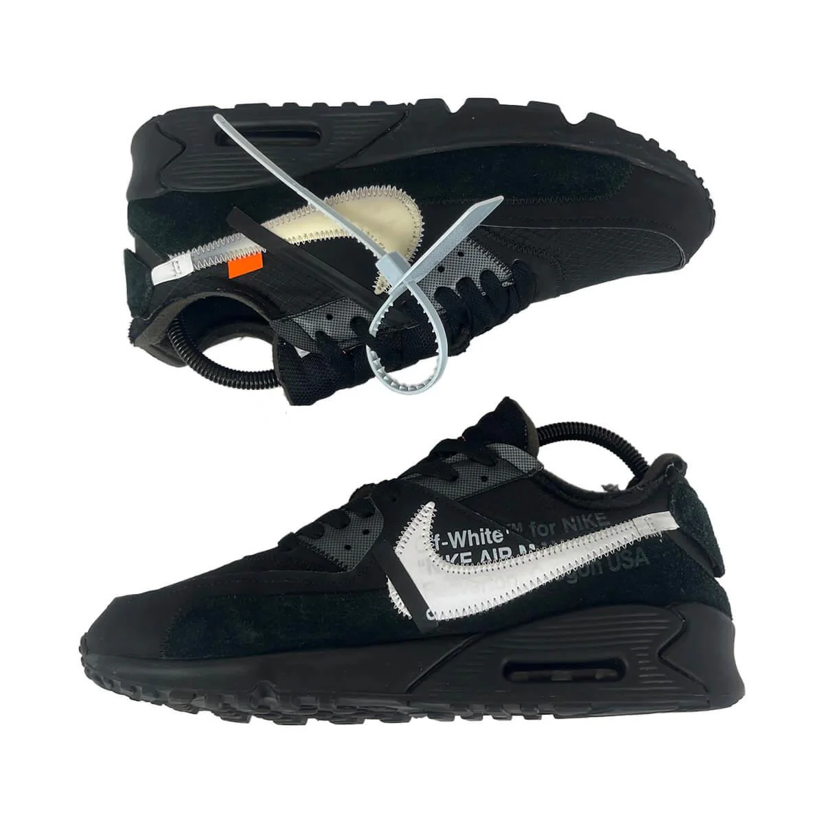 Nike Air Max 90 'Off-White Black' UK7 - Image 5