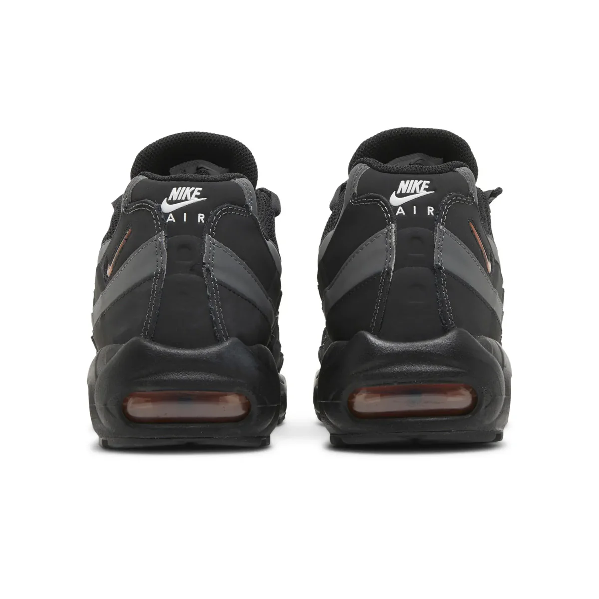 Nike Air Max 95 Black Grey Safety Orange - Image 2