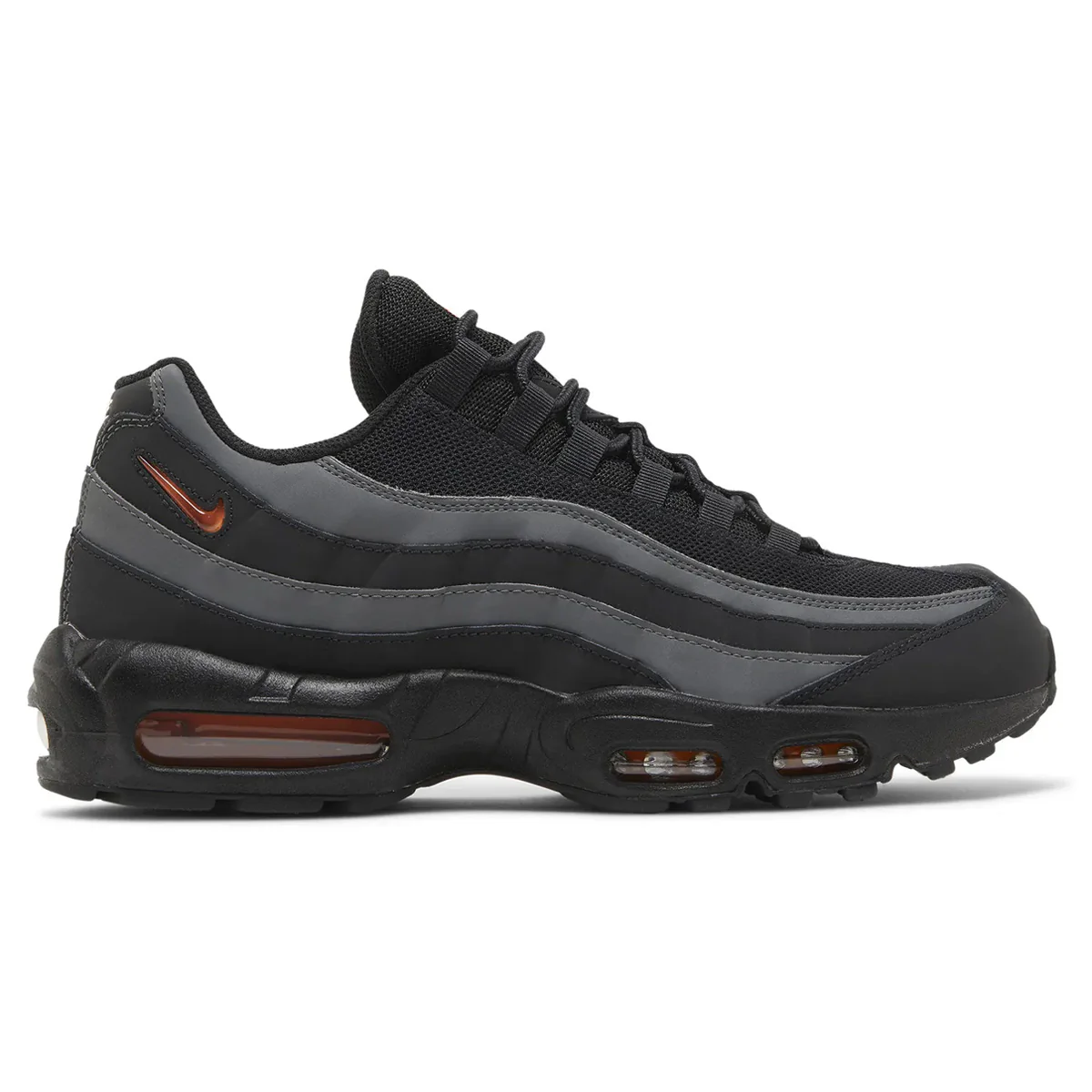 Nike Air Max 95 Black Grey Safety Orange - Image 3