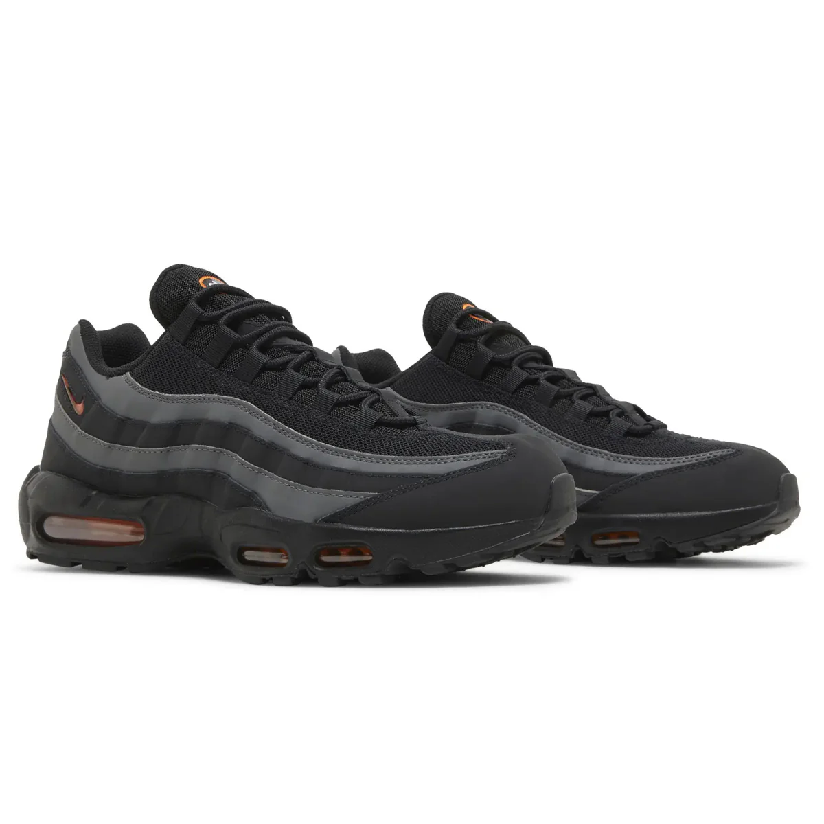 Nike Air Max 95 Black Grey Safety Orange - Image 4
