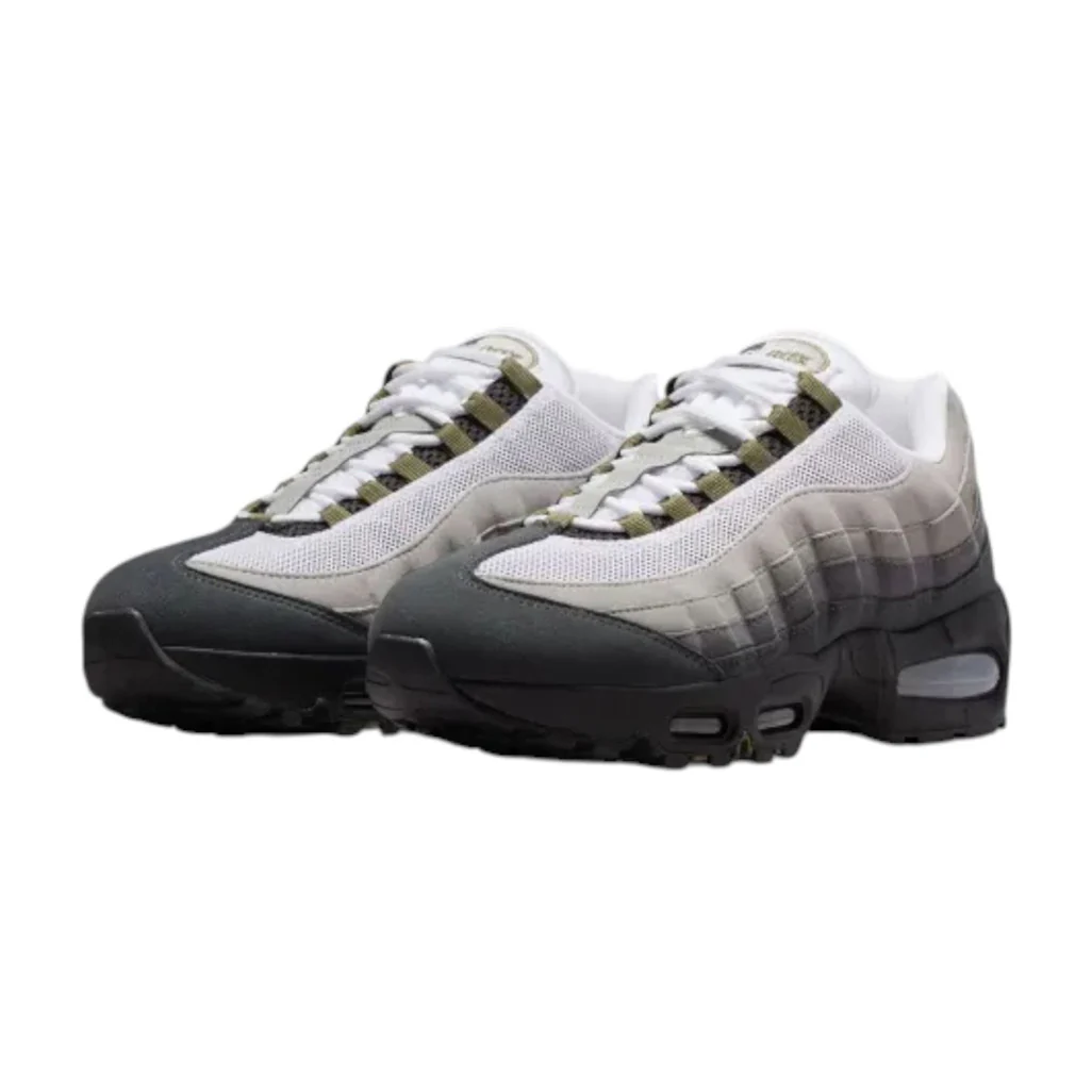Nike Air Max 95 OG Big Bubble Black Medium Olive (Women's) - Image 5