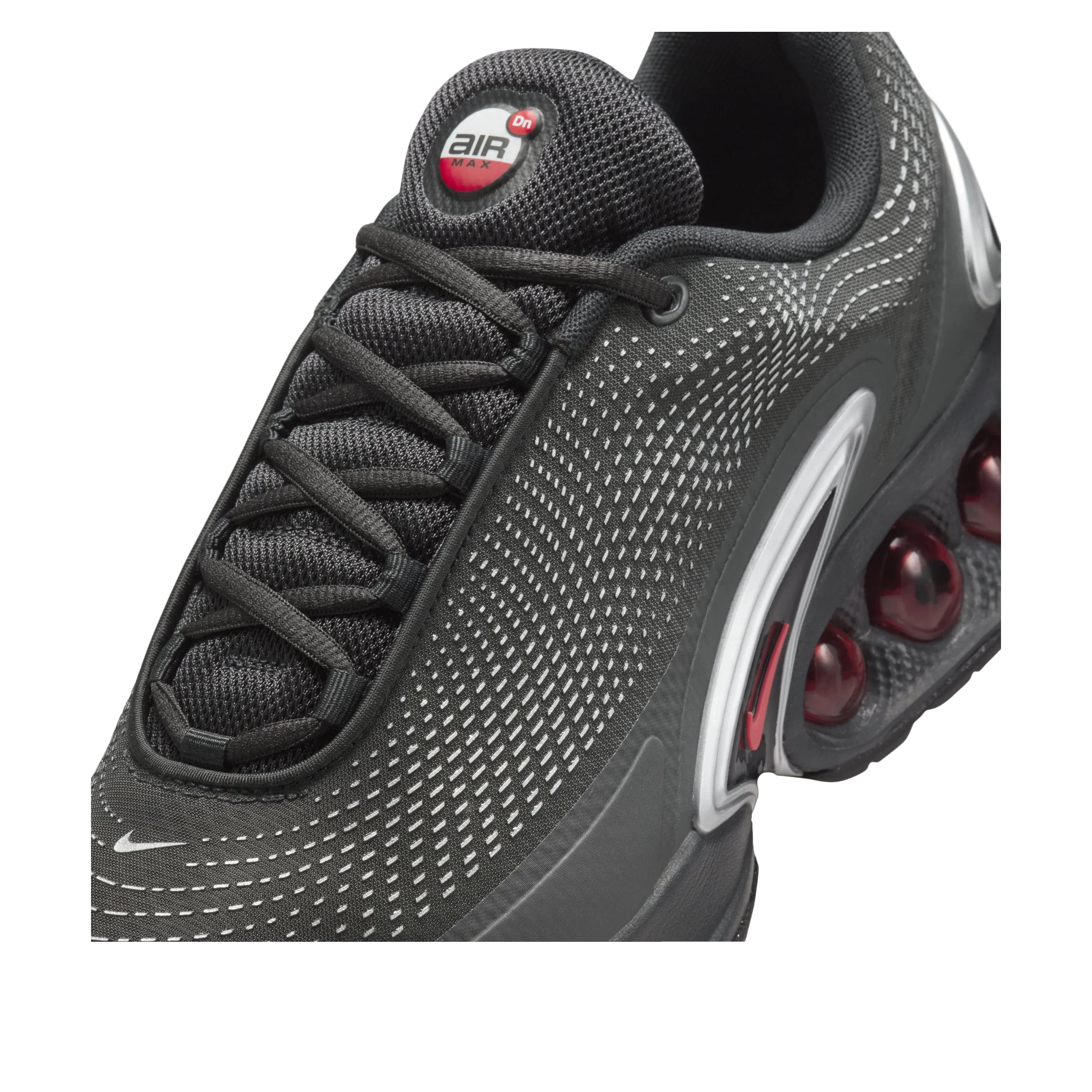 Nike Air Max Dn Black Metallic Silver Red - Image 6