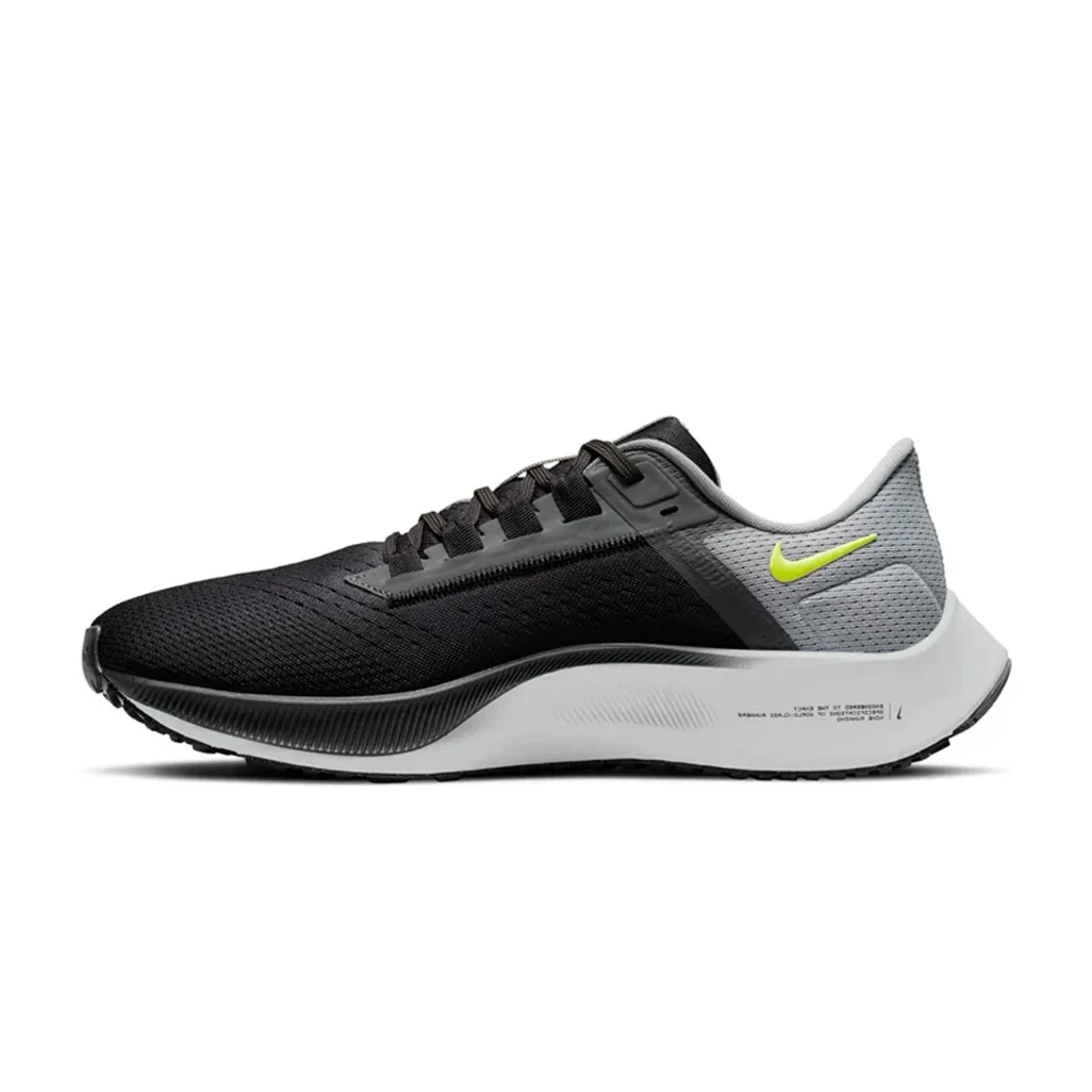 Nike Air Zoom Pegasus 38 Black Smoke Grey Volt - Image 2