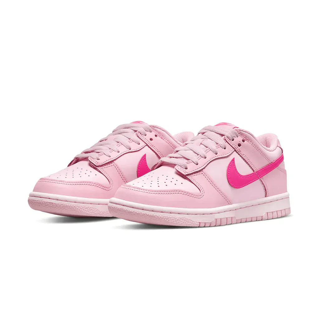 Nike Dunk Low Triple Pink (GS) - Image 2