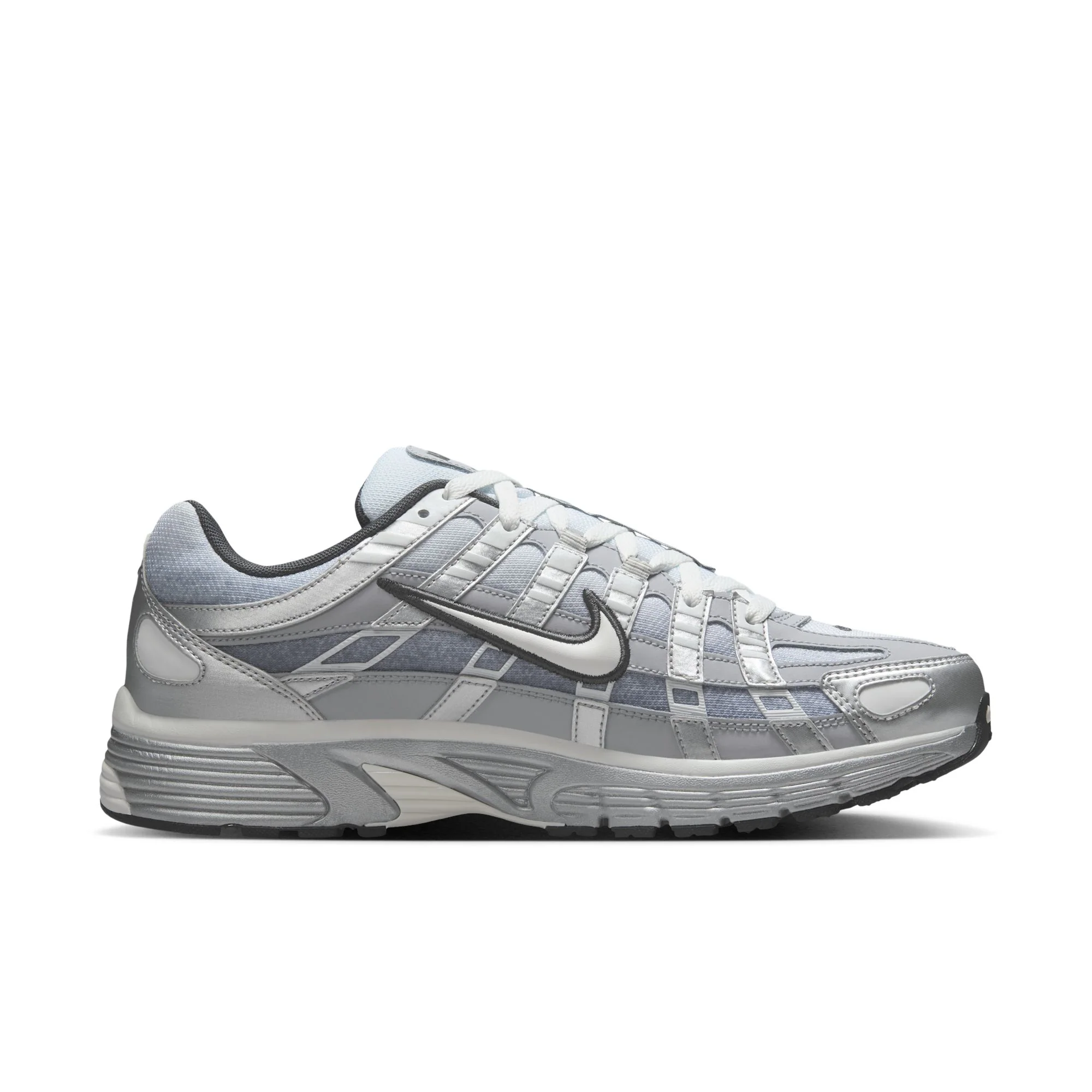 Nike P-6000 Metallic Silver Summit White-Wolf Grey - Image 3