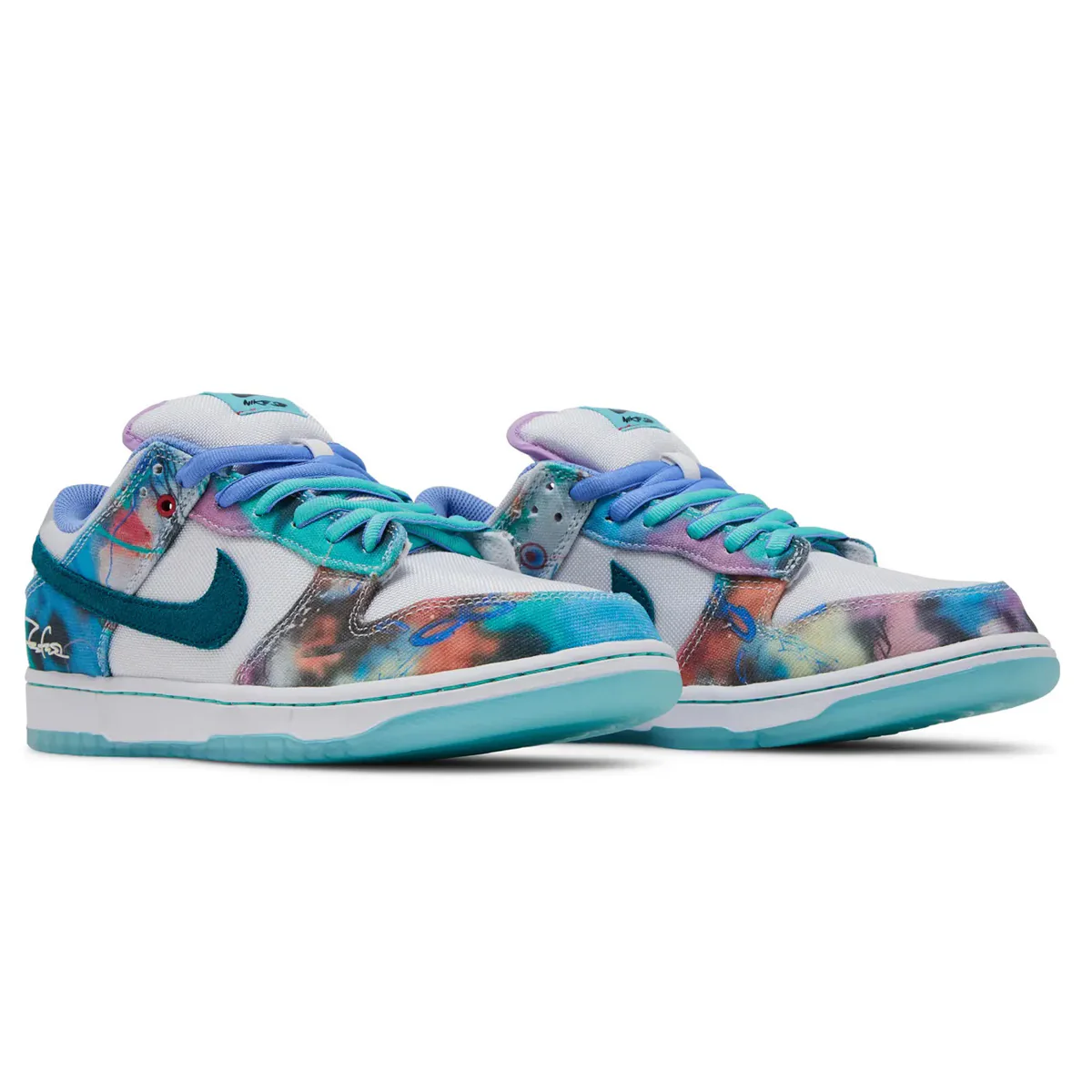 Nike SB Dunk Low Futura Laboratories Bleached Aqua - Image 2