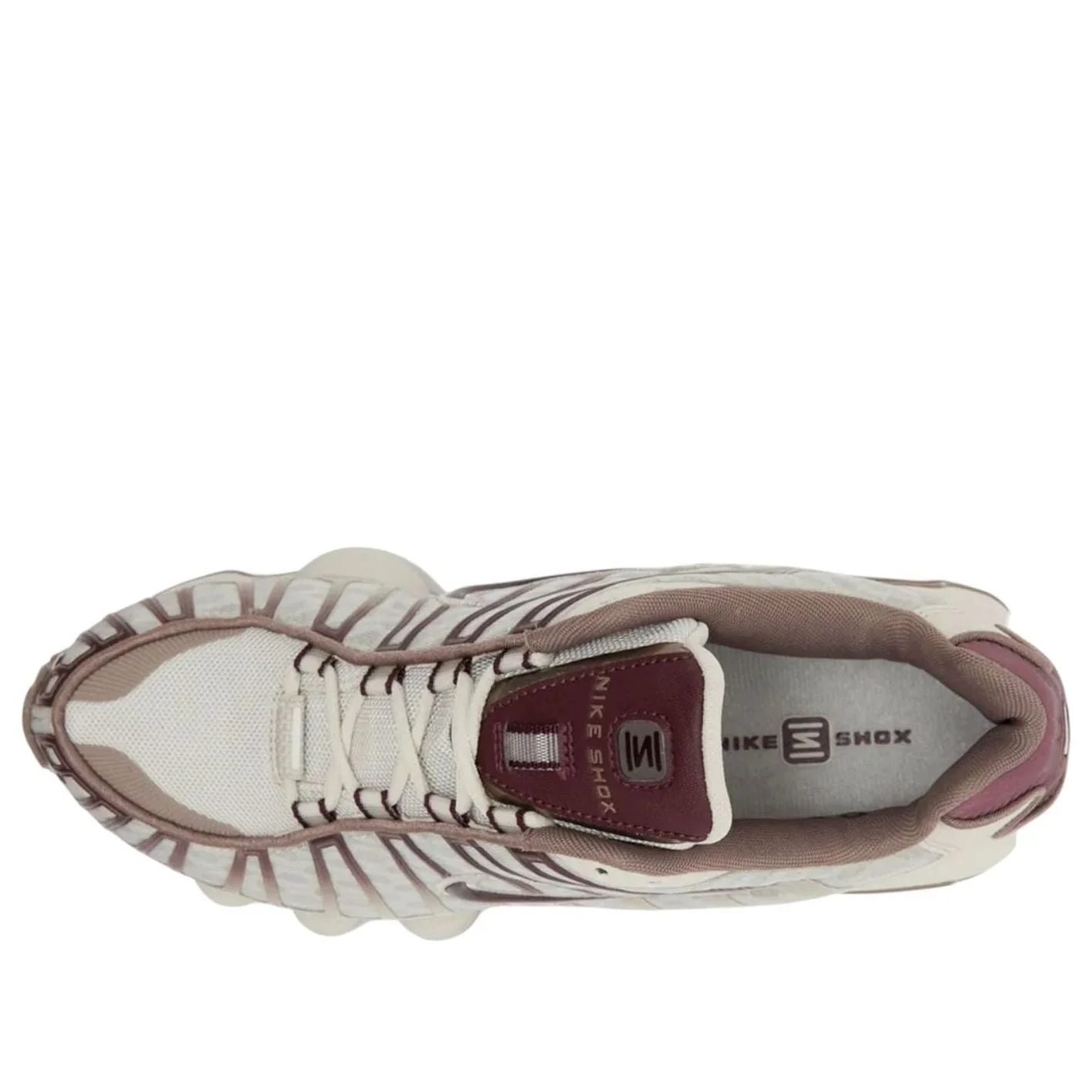 Nike Shox TL Light Bone Burgundy Crush W - Image 3