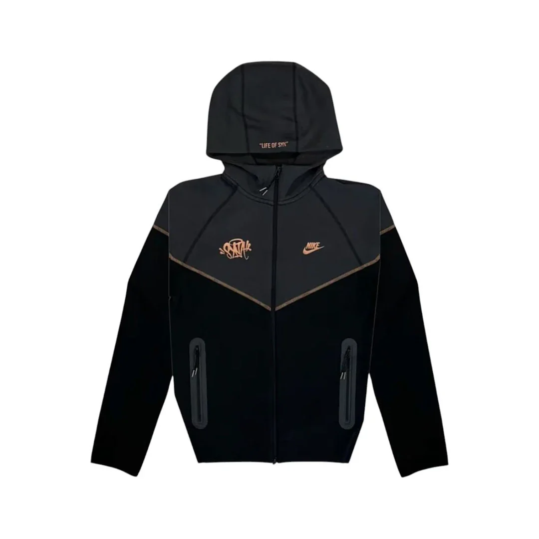Nike Sportswear Tech Fleece x Central Cee Syna World Full Zip Hoodie Black/Metallic Red Bronze