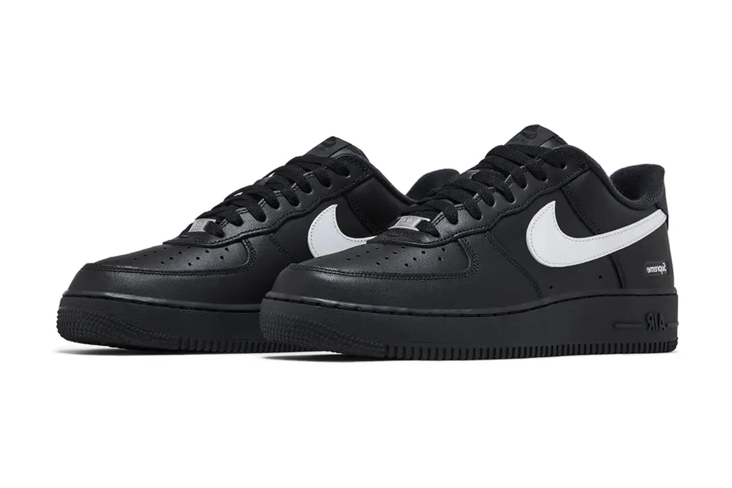 Nike x Supreme Air Force 1 Low Black White - Image 4