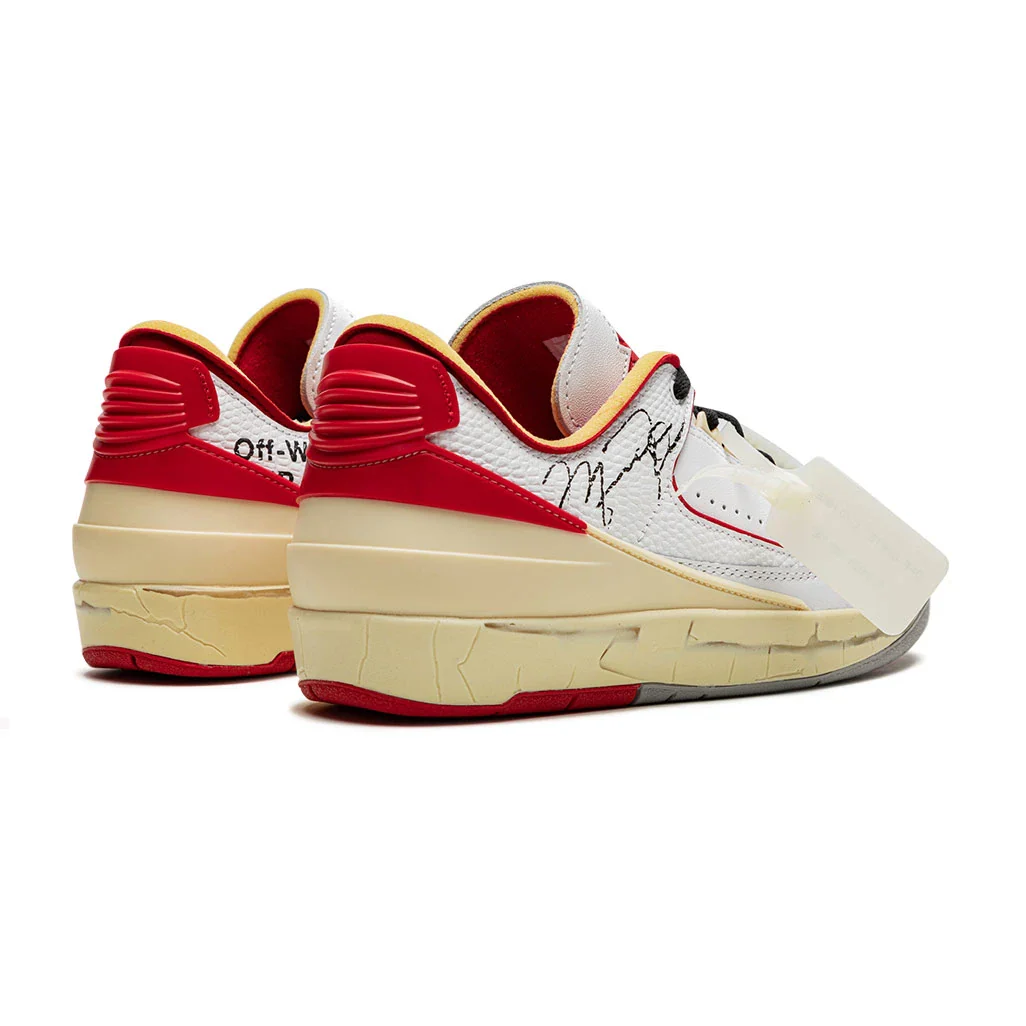 Off-White x Air Jordan 2 Retro Low SP 'White Varsity Red' - Image 3