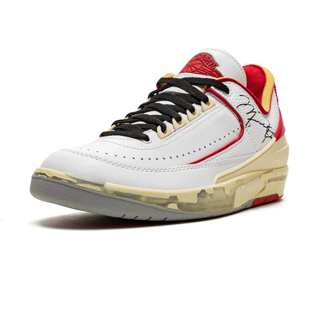 Off-White x Air Jordan 2 Retro Low SP 'White Varsity Red' - Image 4