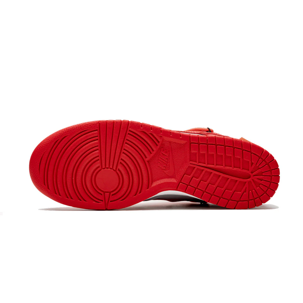 Off-White x Nike Dunk Low 'University Red' - Image 5