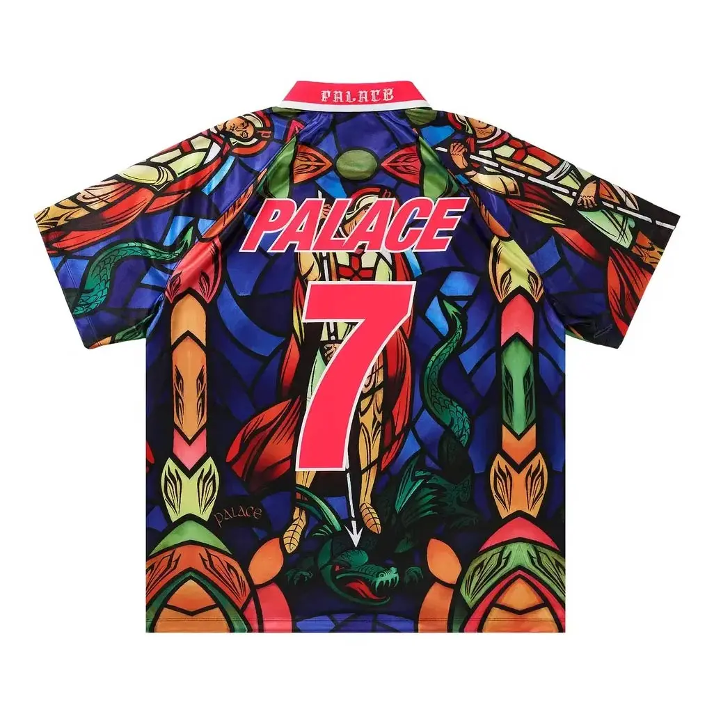 Palace x Nike England Dri-FIT Football Jersey Bright Crimson - Image 2