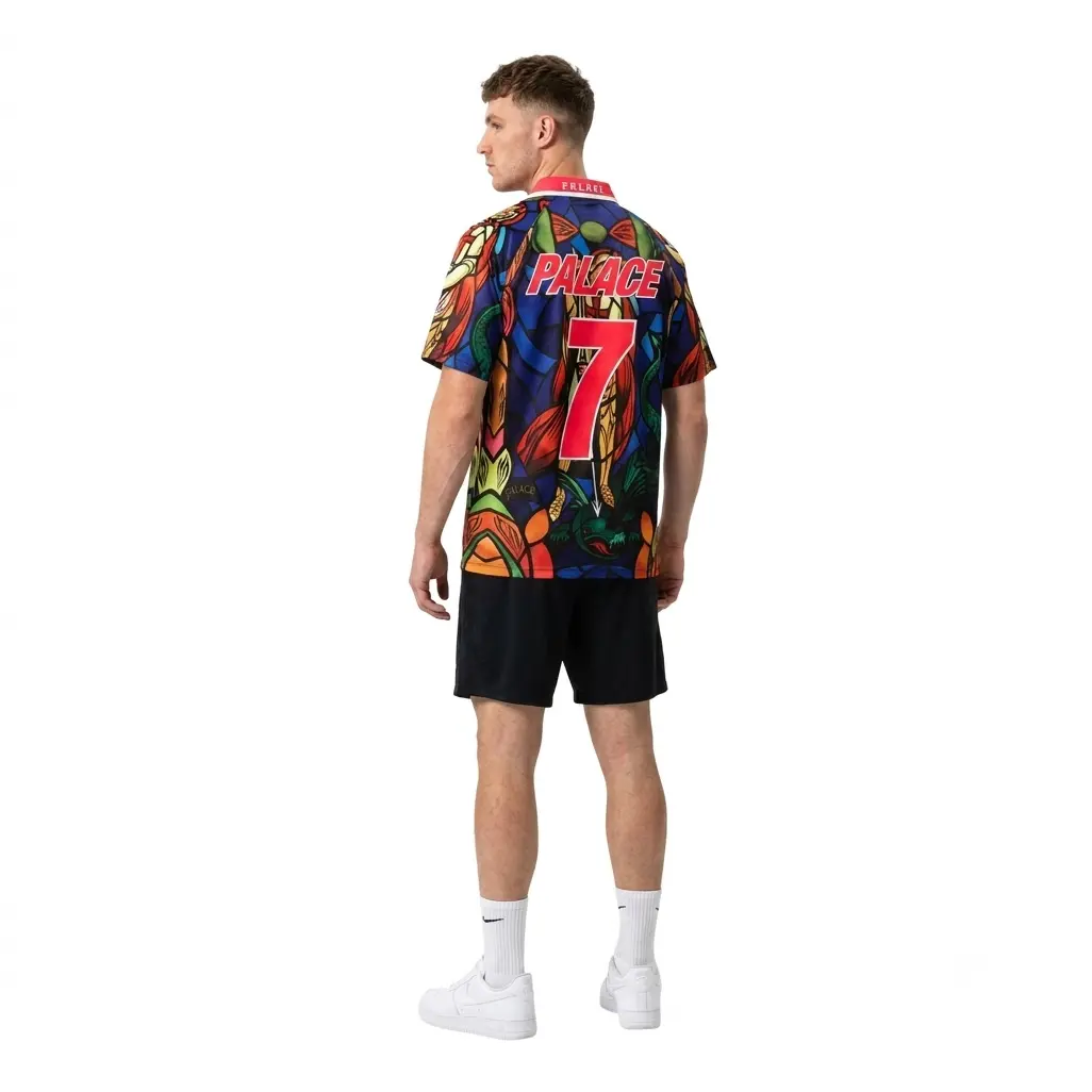 Palace x Nike England Dri-FIT Football Jersey Bright Crimson - Image 3
