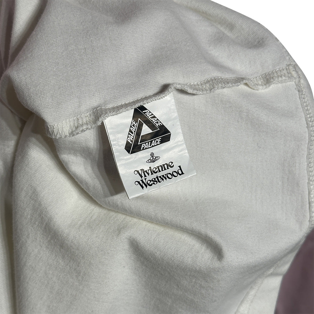Palace x Vivienne Westwood Raglan Long Sleeve White Pink - Image 5
