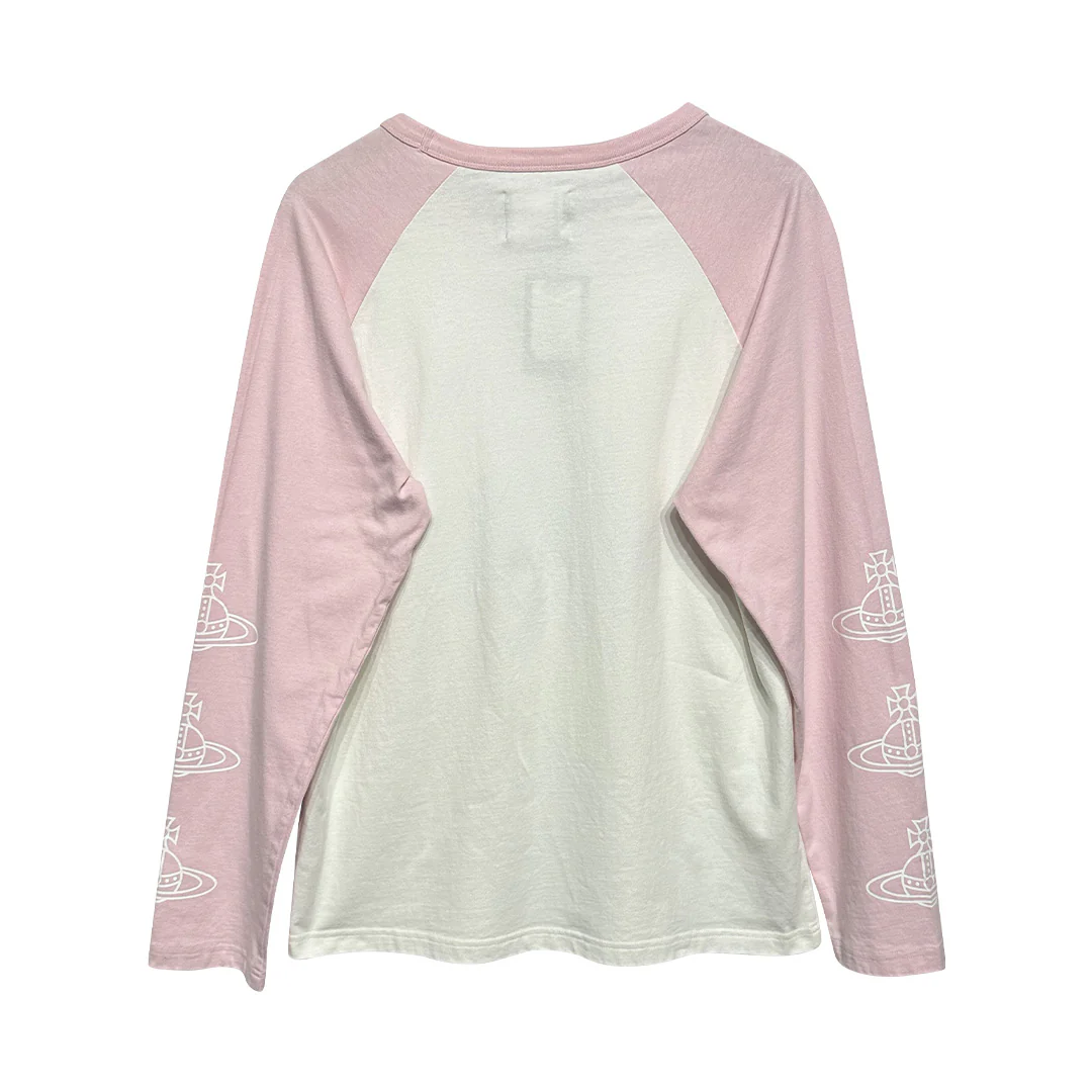 Palace x Vivienne Westwood Raglan Long Sleeve White Pink - Image 6