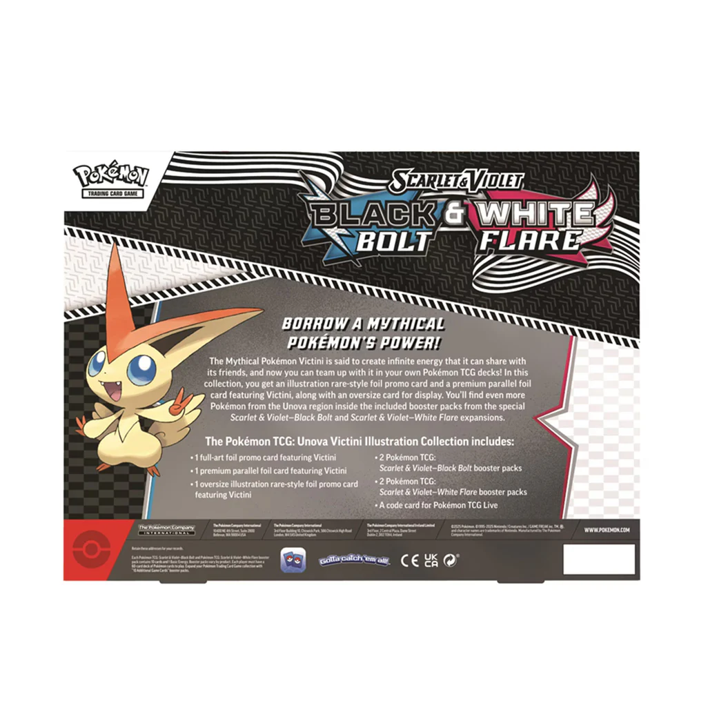 Pokémon Scarlet & Violet Black Bolt/White Flare Unova Victini Illustration Poster Collection Box - Image 2