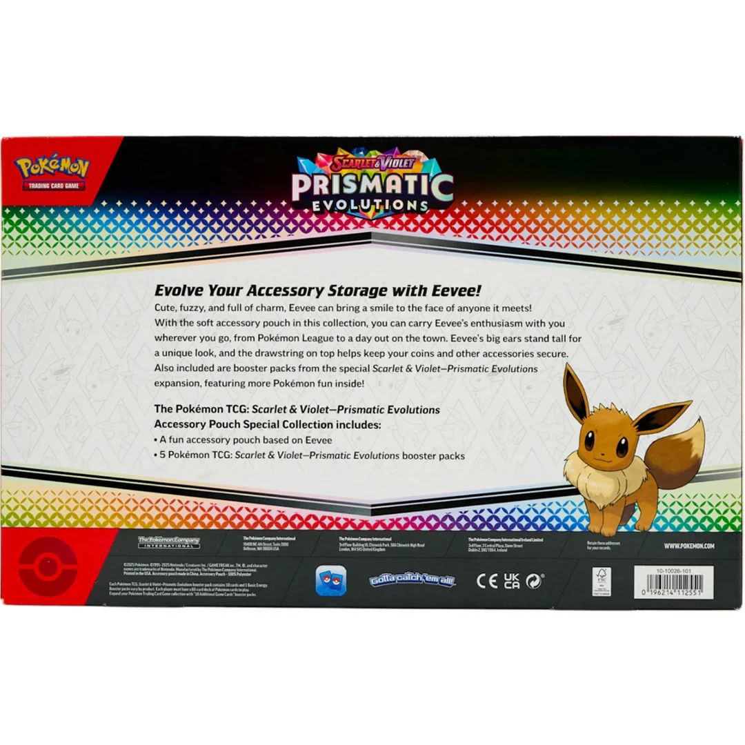 Pokémon Scarlet & Violet Prismatic Evolutions Accessory Pouch Special Collection - Image 2