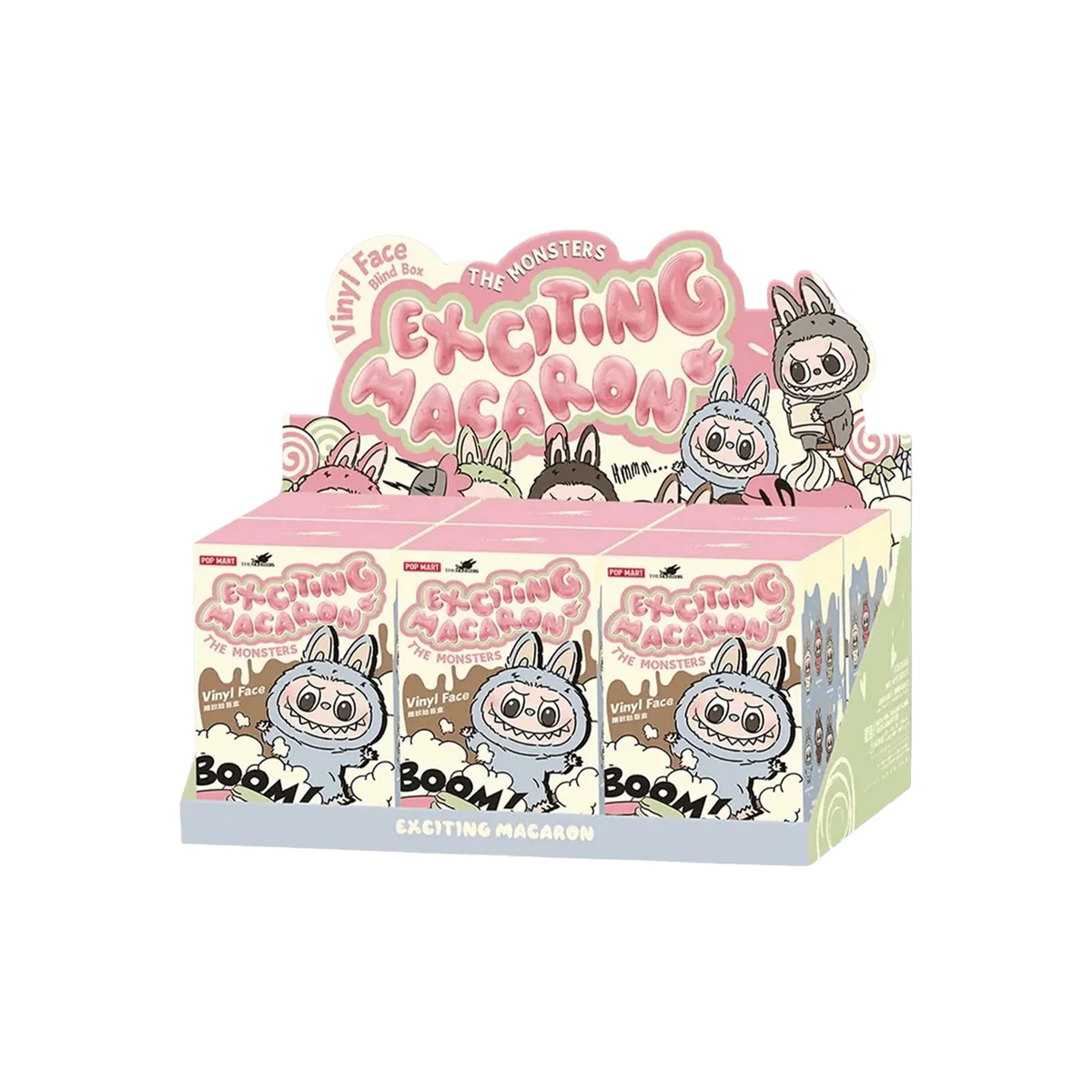 Pop Mart Labubu The Monsters Exciting Macaron Vinyl Face Sealed Case (6 Blind Boxes)