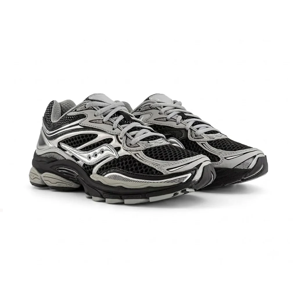 Saucony - Progrid Omni 9 (Black/Silver) - Image 5
