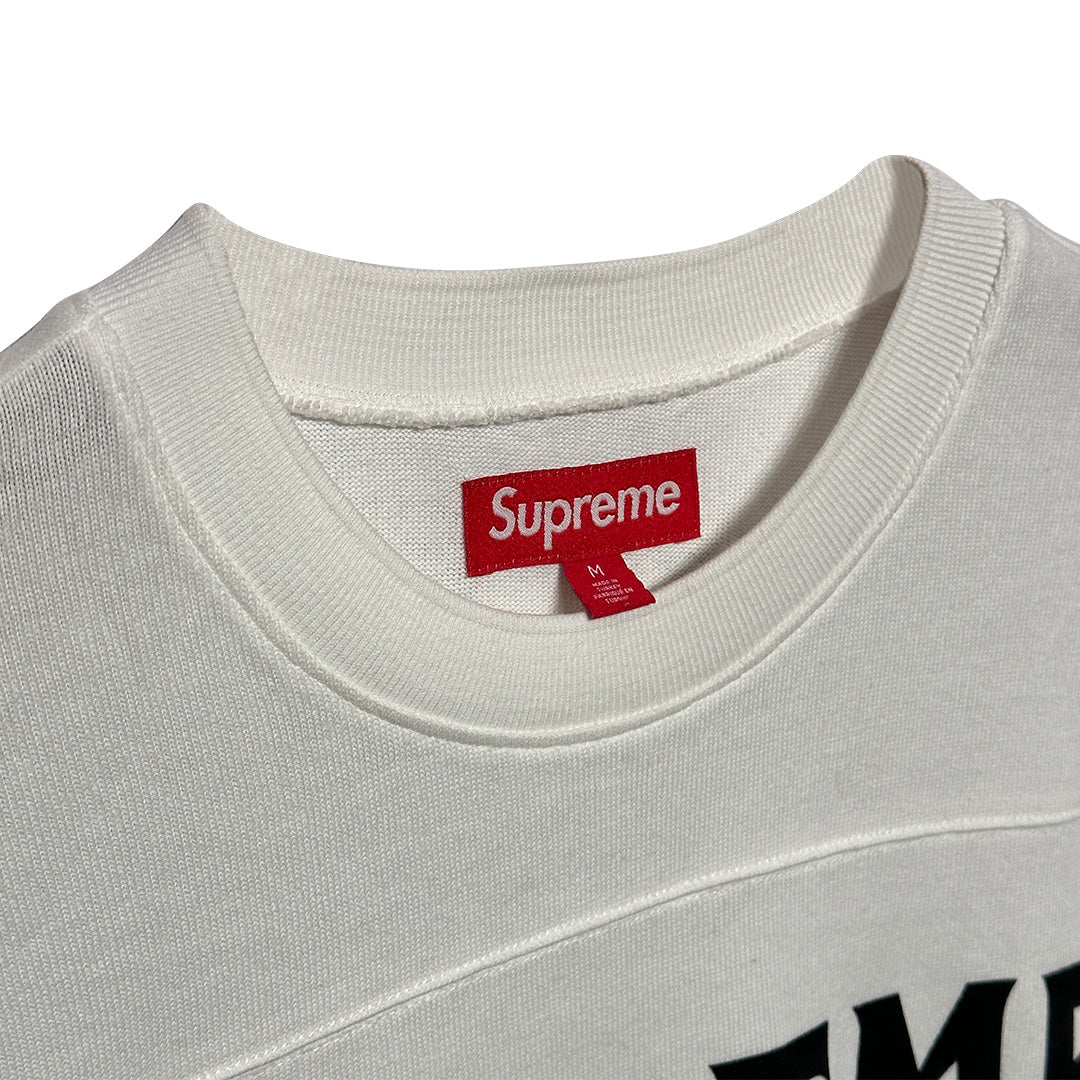 Supreme Affillated L/S Football Long-Sleeve Top White Black - Image 5
