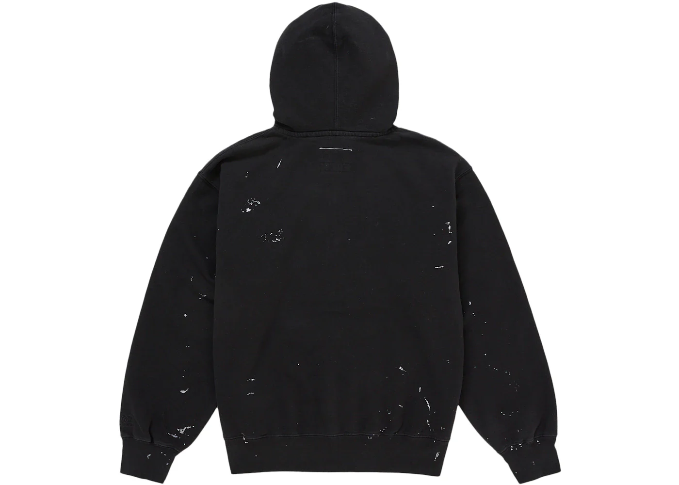 Supreme MM6 Maison Margiela Box Logo Zip Up Hooded Sweatshirt Black - Image 4