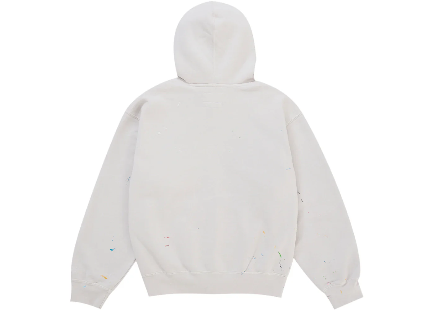 Supreme MM6 Maison Margiela Box Logo Zip Up Hooded Sweatshirt White - Image 4