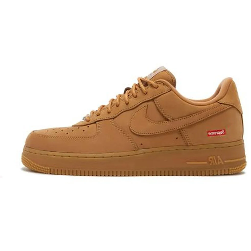 Supreme x Nike Air Force 1 Low SP 'Wheat Flax' - Image 2