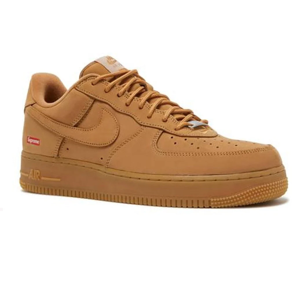 Supreme x Nike Air Force 1 Low SP 'Wheat Flax' - Image 3